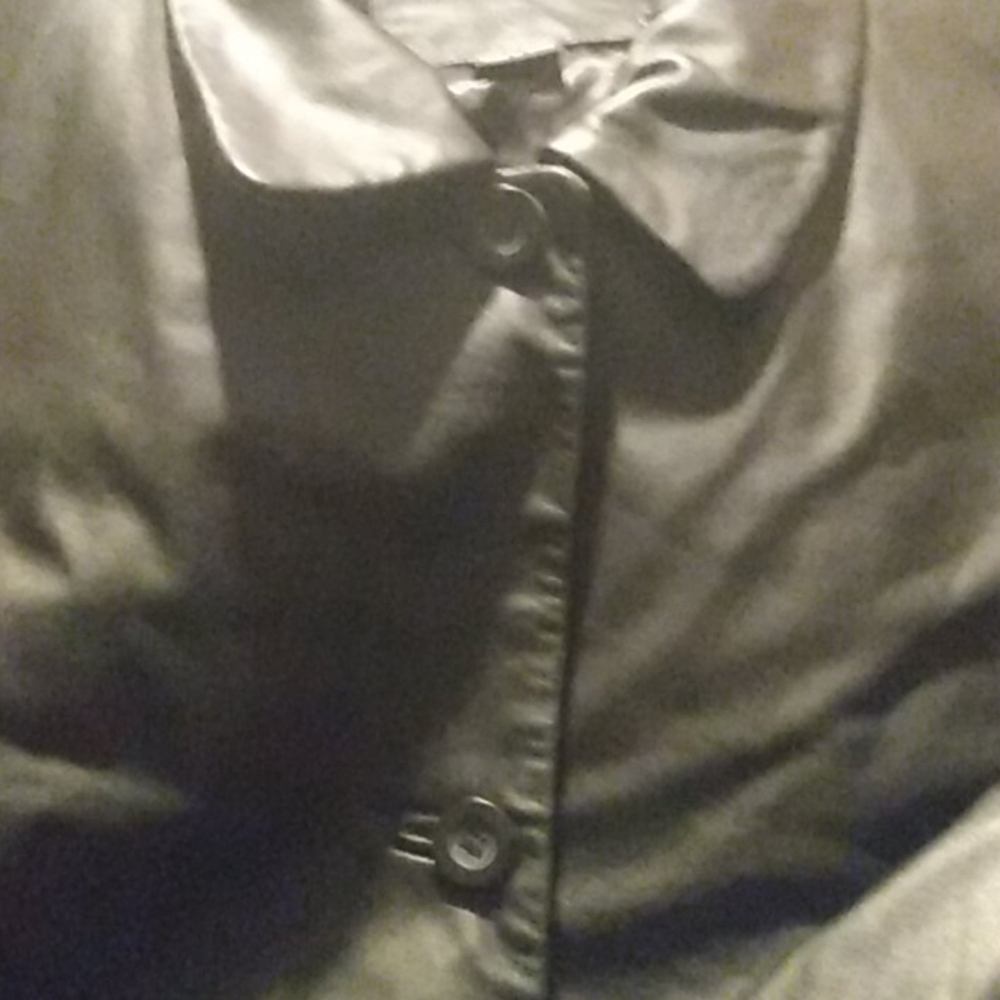 Leather coat